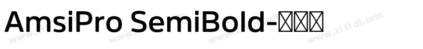AmsiPro SemiBold字体转换